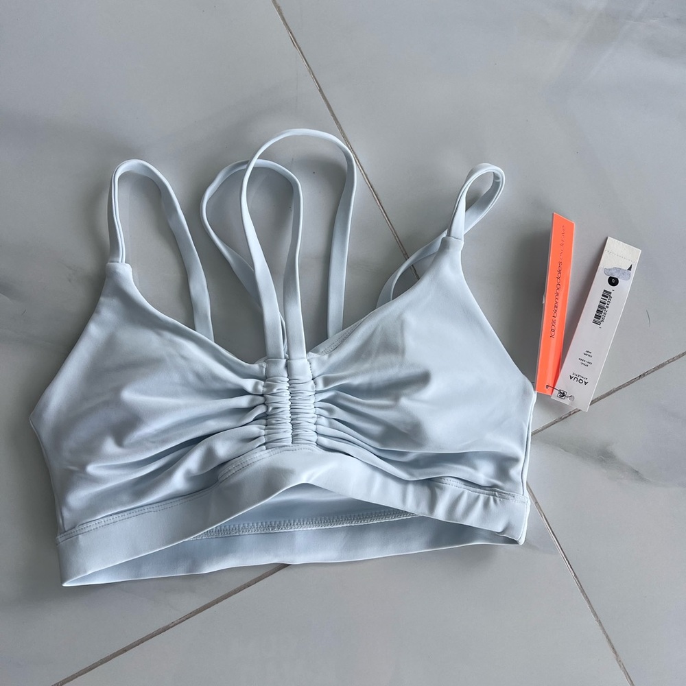 Aqua Athletic Light Blue Sports Bra